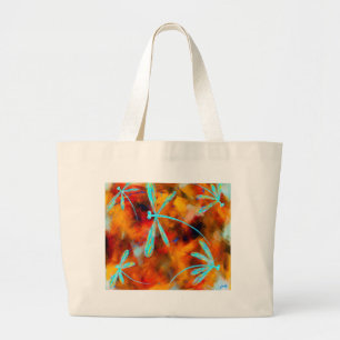 De Woestijn van de libel fladdert Grote Tote Bag