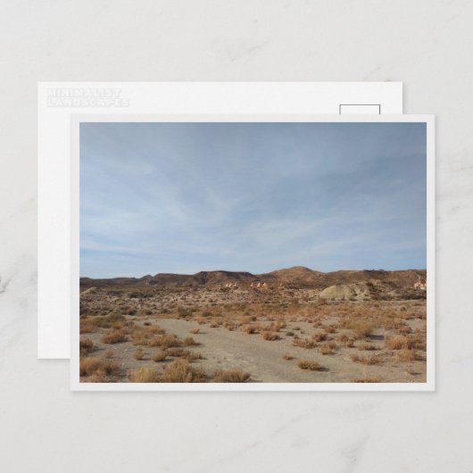 De woestijn van Tabernas (Spanje) Briefkaart (Voorkant / Achterkant)