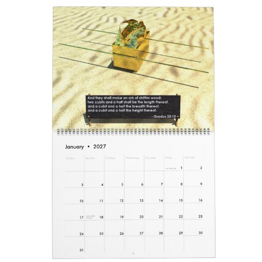 De woestijntablet kalender (Jan 2027)