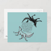 De wolf die voedt briefkaart (Voorkant / Achterkant)