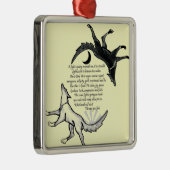 De wolf die voedt metalen ornament (Rechts)