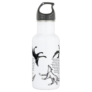 De wolf die voedt waterfles