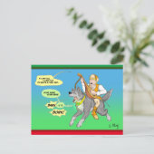 De wolf en Bard Feestdagenkaart (Staand voorkant)