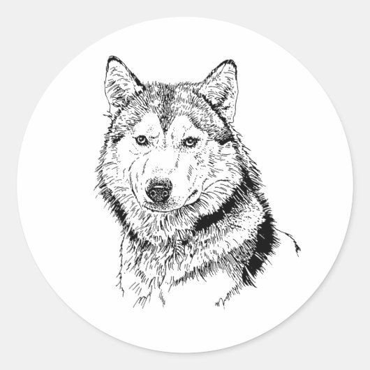DE WOLF RONDE STICKER (Voorkant)