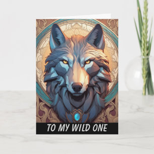 de wolf verjaardagskaart kaart
