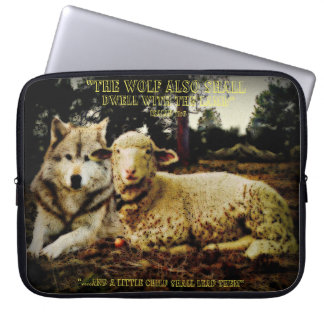 De "wolf zal met het lam" bepalend blijven laptop sleeve