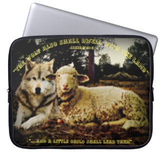 De "wolf zal met het lam" bepalend blijven laptop sleeve