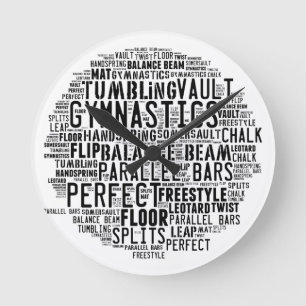 De Wolk van Word van de gymnastiek Ronde Klok
