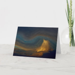 De Wolken van de berg Feestdagen Kaart