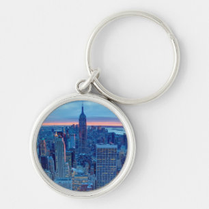 De wolkenkrabbers van Manhattan zijn verlicht Sleutelhanger