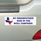 DE WOLL CAMPAIGN BUMPERSTICKER (Op auto)