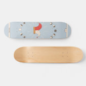 De woltarotkaart, esoterisch fortuin-dierentuin skateboard (Horizontaal)