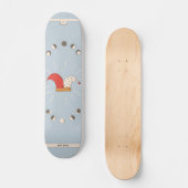 De woltarotkaart, esoterisch fortuin-dierentuin skateboard (Voorkant)