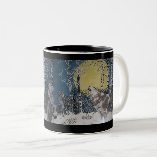 DE WOLVES-mok Tweekleurige Koffiemok (Voorkant rechts)