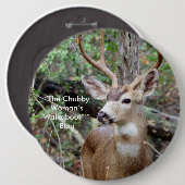 "De Woman van Chubby"™ blogknoop Ronde Button 6,0 Cm (Voorkant /achterkant)