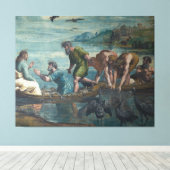 De wonderbaarlijke vangst van de Druk van het Canv Canvas Afdruk (Insitu (Houten vloer))