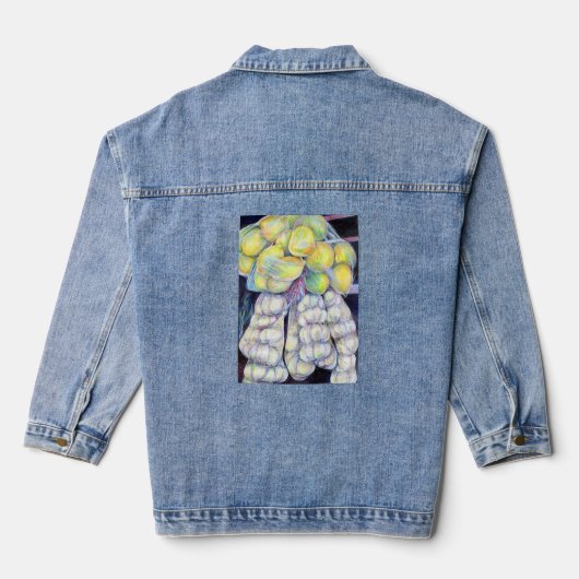 De wonderen van de natte markten denim jacket (Achterkant)