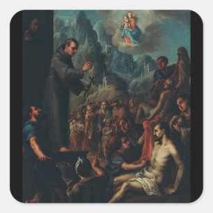 De wonderen van Sint-Salvador van Horta Vierkante Sticker