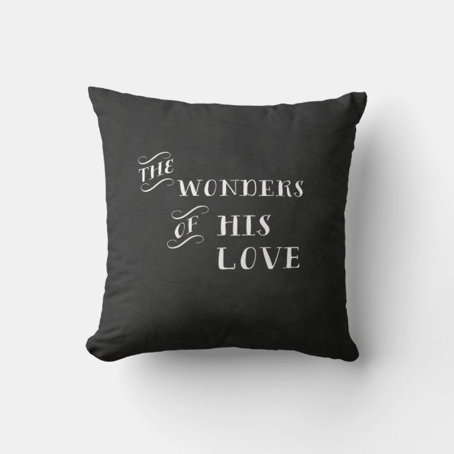 De wonderen van zijn liefdeskerstdecor Pillow Kussen (Voorkant)