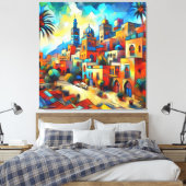 De wonderen van Zuid-Marokko: Assa Canvas Afdruk (Insitu (Slaapkamer))
