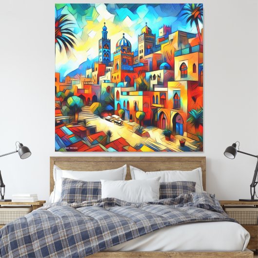 De wonderen van Zuid-Marokko: Assa Canvas Afdruk (Insitu (Slaapkamer))