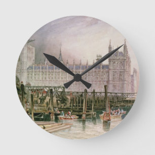 De woningen van het Parlement in de loop van de re Ronde Klok