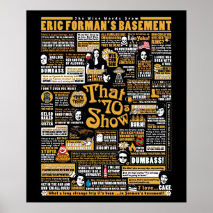 De woorden van Eric Formans Basement Poster