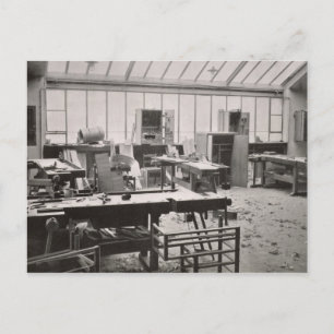 De workshop van de Carpenter, van de workshops van Briefkaart
