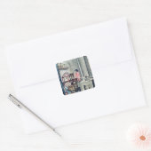 De workshop van Silversmiths, van een silversmith Vierkante Sticker (Envelop)