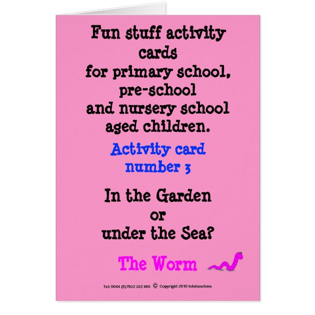 De worm - Noteer de Groottekaart van de Steekproef (Voorkant)