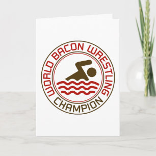 De Worstelende Kampioen van het Bacon van de Kaart