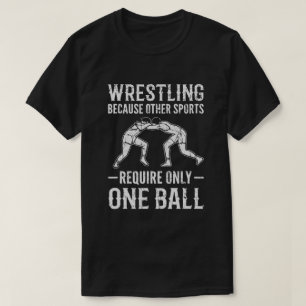 De worstelzaak andere havens vereisen slechts één  t-shirt