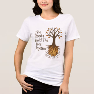 De wortels houden de boom bij elkaar – Motiverend Tri-Blend Shirt
