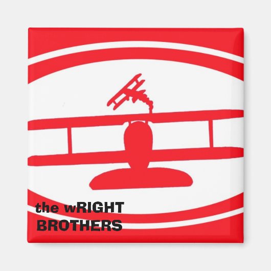 de WRIGHT BROTHERS magnent Magneet (Voorkant)