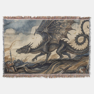 De Wyvern Boven Gevallen Ridders Deken