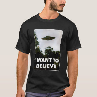 De X-Files Ik wil geloven UFO Poster T-shirt