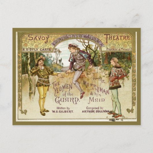 De Yeomen van de Garde Briefkaart (Voorkant)