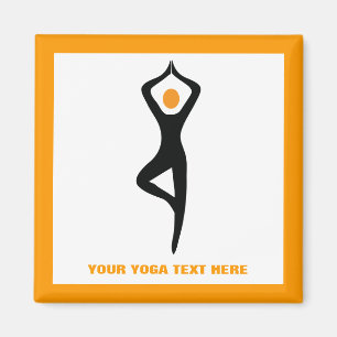 De Yoga-boom stelt zwart, oranje gebruik voor Magneet