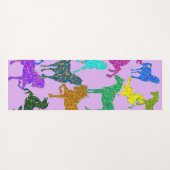 De Yoga Rainbow Horses - "Dotty about Horses !" Tapis (Dos (Horizontal))