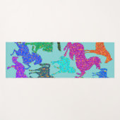 De Yoga Rainbow Horses - "Dotty about Horses !" Tapis (Devant (Horizontal))