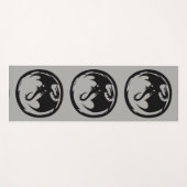 De Yoga Tapis d'exercice gris Black Dragon (Devant (Horizontal))