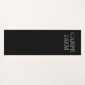 De Yoga Tapis d'exercice noir Carpe Diem (Devant (Horizontal))