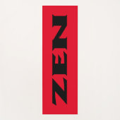 De Yoga Tapis d'exercice noir Zen (Devant)