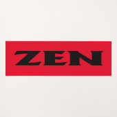 De Yoga Tapis d'exercice noir Zen (Devant (Horizontal))