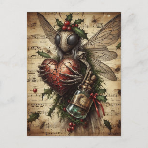 De Yule Insect  AI Art Briefkaart
