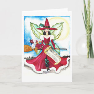 De Yuletide Fairy Card Feestdagen Kaart