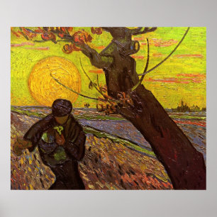 De Zaaier door Vincent van Gogh Poster