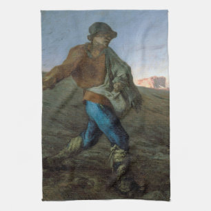 De zaaier, Jean-Francois Millet Theedoek
