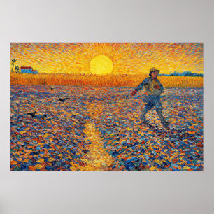 De zaaier van Vincent van Gogh Poster