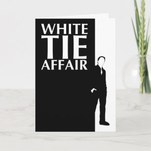 de zaak witte stropdas : ernstig silhouet